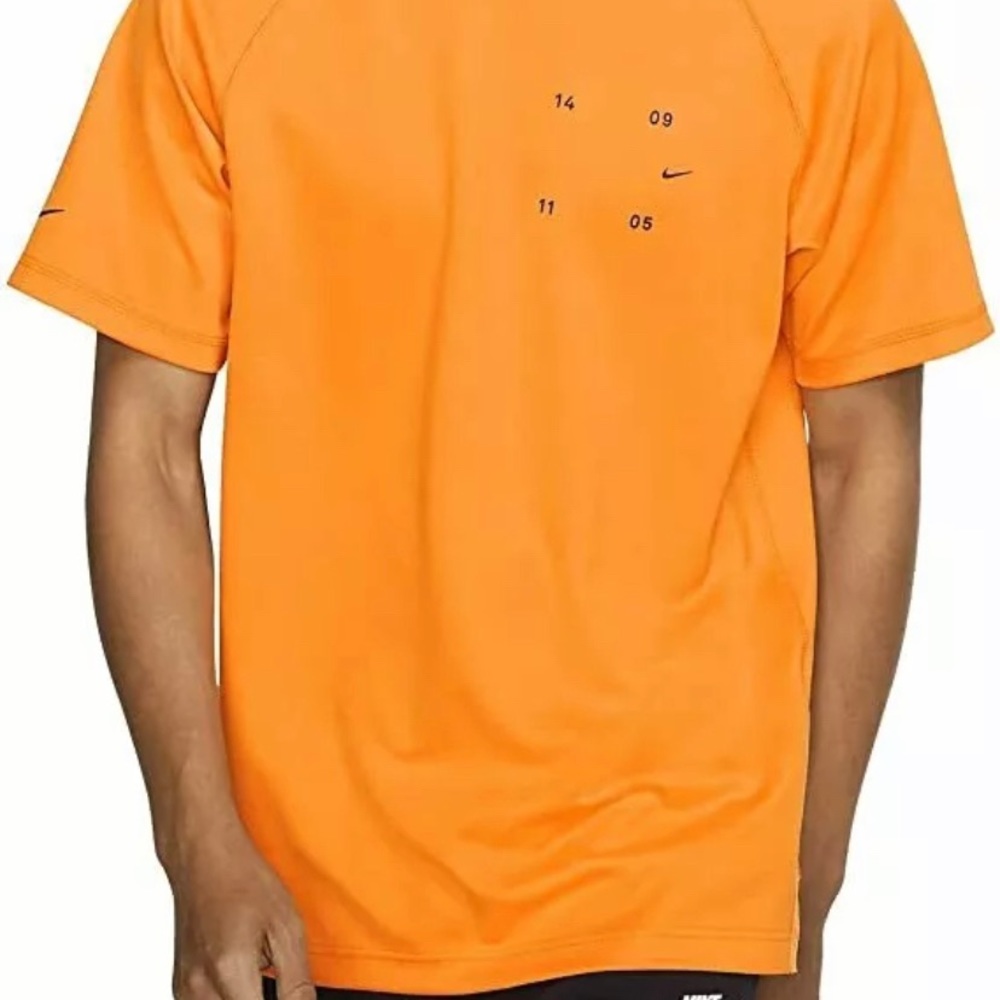 Nike NSW Tech Pack Top Short Sleeve Men’s Size XL Orange Black BV4441-886